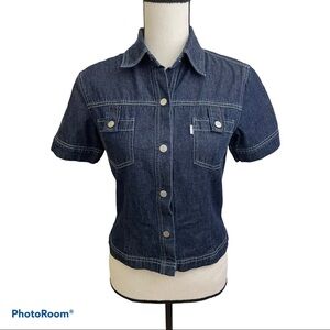 Levi’s Silvertab jean shirt jacket size Small. Top